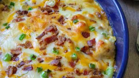 Baked Macaroni and Cheese with Ham | A Wicked Whisk