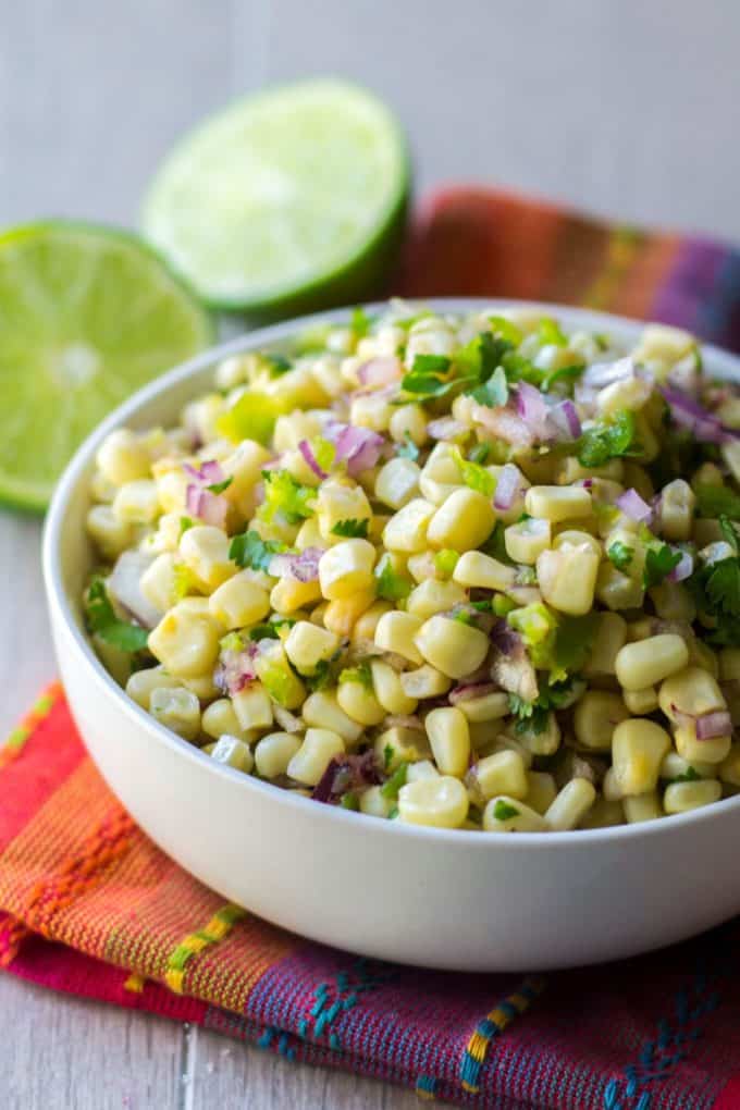 Chipotle Corn Salsa (Copycat) | A Wicked Whisk