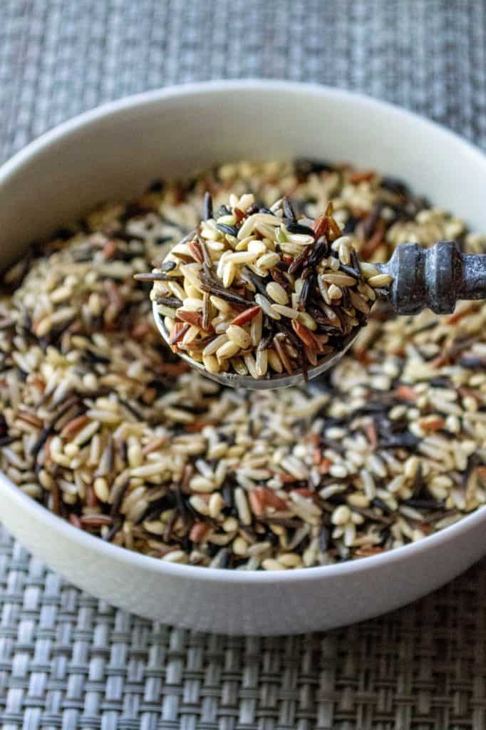 Slow Cooker Cranberry Apple Pecan Wild Rice Pilaf | A Wicked Whisk