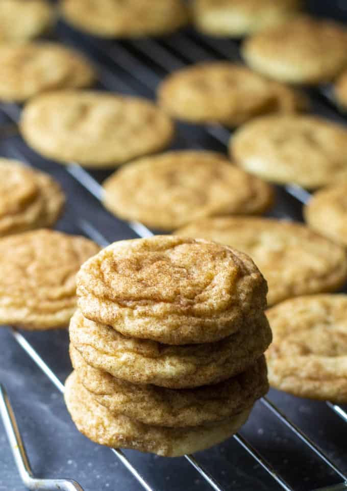 Chewy Snickerdoodle Cookie Recipe | A Wicked Whisk