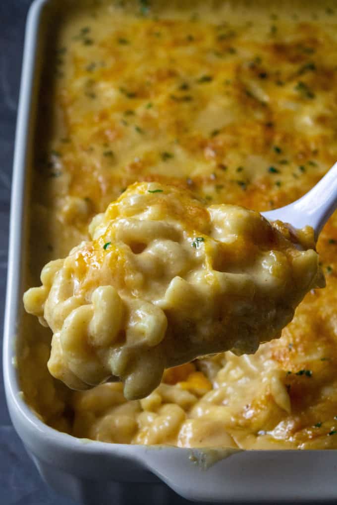 Creamy Baked Mac and Cheese | A Wicked Whisk
