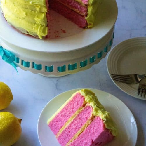 Easy Pink Lemonade Cake : Hearts Content Farmhouse