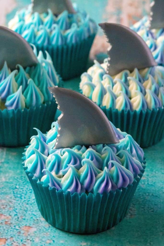 3D Bruce the Shark face shaped cake covered in fondant ici… | Flickr